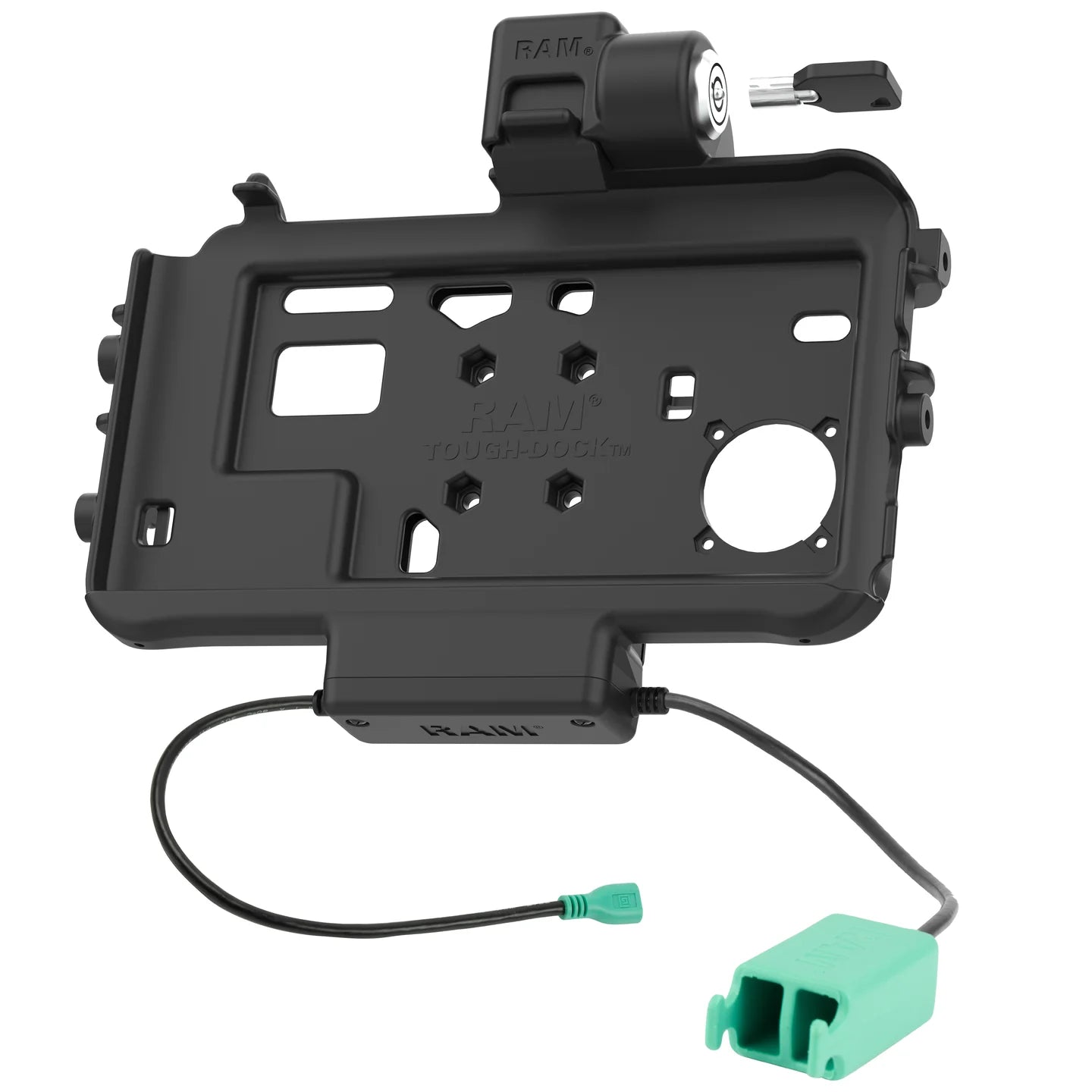 RAM® Low-Profile Locking Power + Dual USB Dock for Tab Active5 & 3 - RAM-HOL-SAM58PD2KLTU