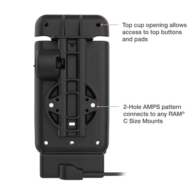 RAM® Powered Vehicle Dock for Zebra EM45 - RAM-HOL-V15-ZE38PU