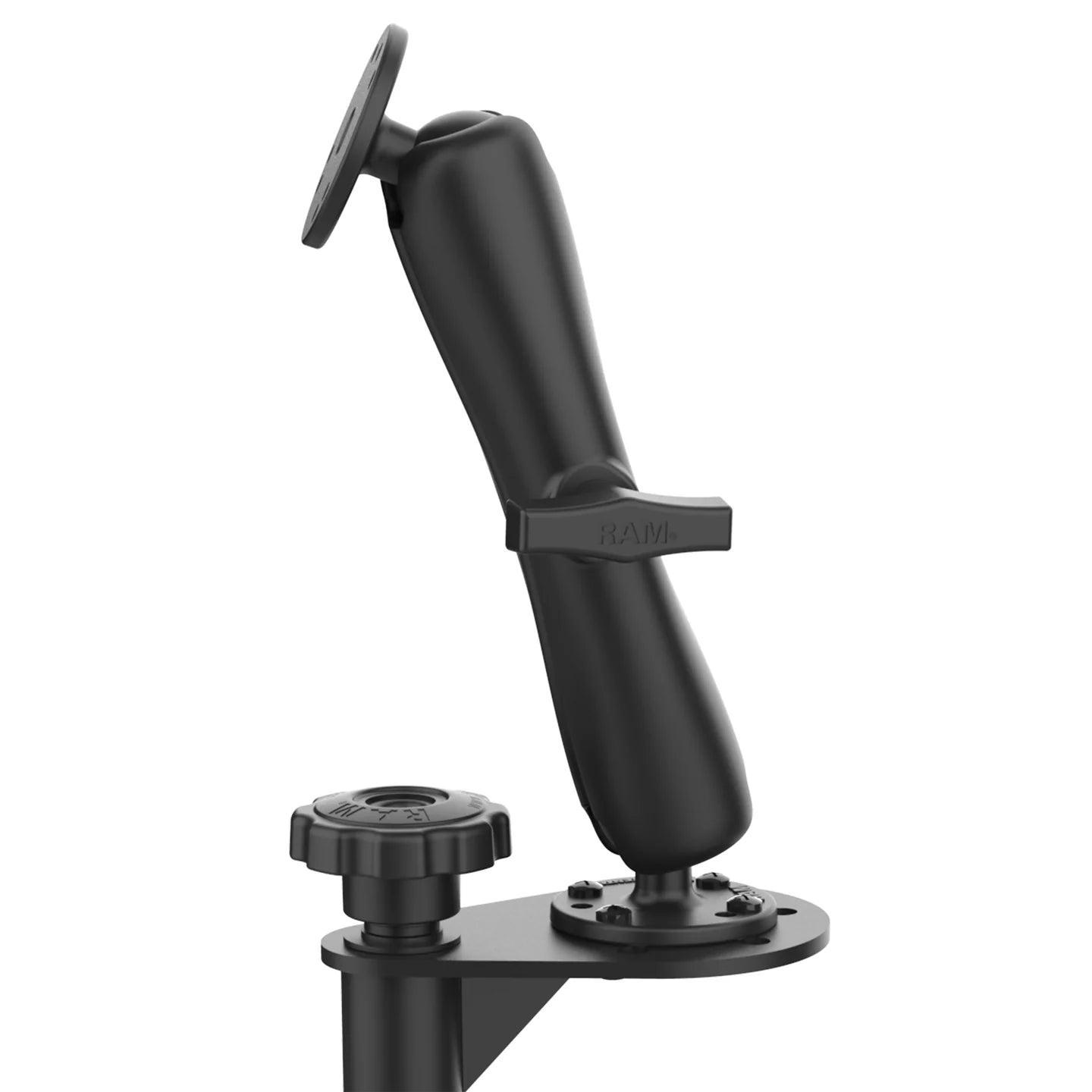 RAM® 12" Upper Flange Pole with Double Ball Mount - RAM-VP-TTMF12-101U-D