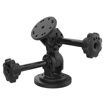 RAM® Dual 90-Degree Pivot Magnetic Mount with Knob - RAP-101-PV4-2P-MAG88U