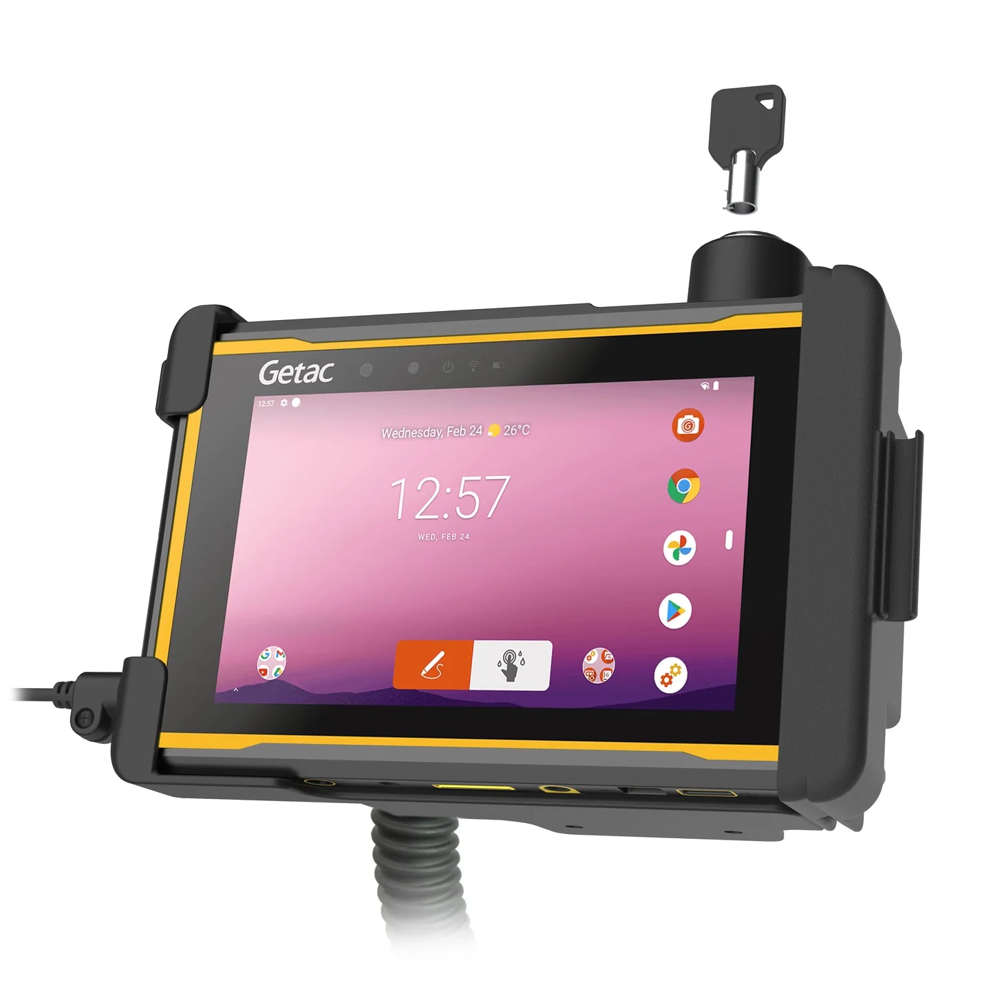 RAM® Form-Fit Locking Holder for Getac ZX70 - Temp Module Compatible - RAM-HOL-GE3FKLU