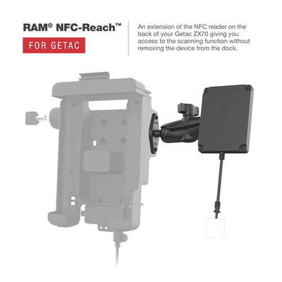 RAM® Form-Fit Locking Holder for Getac ZX70 - NFC Reach™ Compatible - RAM-HOL-GE3NKLU