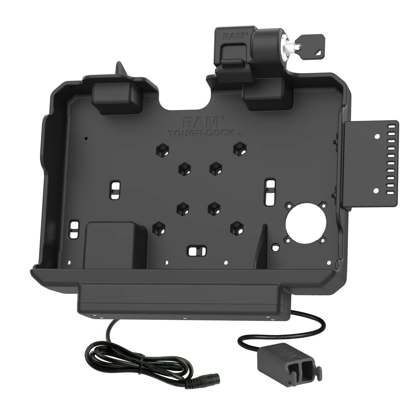 RAM® Locking Power + Dual USB Data Dock for Getac ZX10 - RAM-HOL-GE4PD2KLU