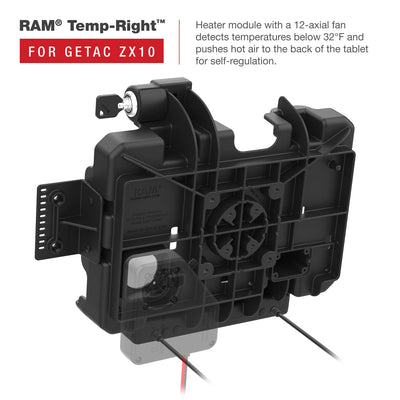 RAM® Locking Power + Data Dock for Getac ZX10 - RAM-HOL-GE4PDKLU