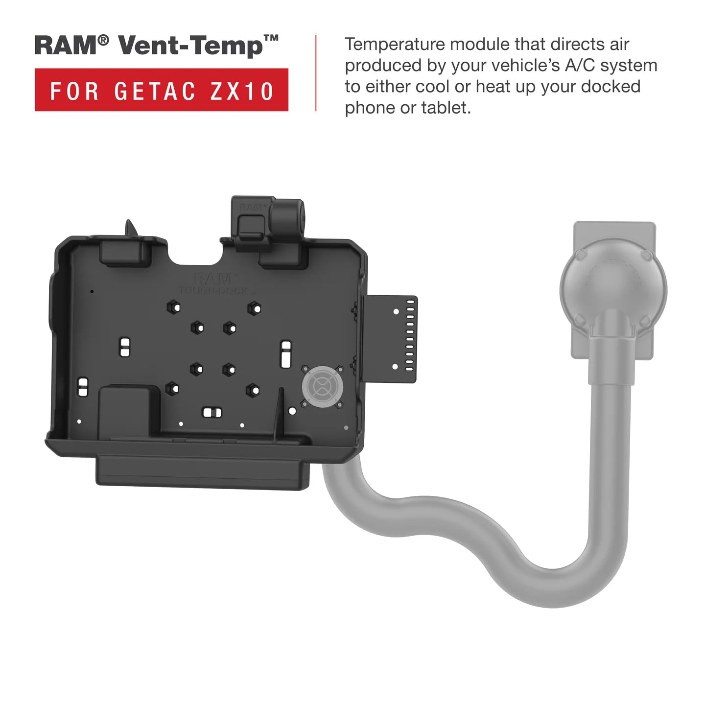 RAM® Form-Fit Powered Dock for Getac ZX10 - RAM-HOL-GE4PU