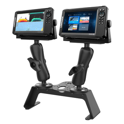 RAM® Fishfinder Deck Kit with Dual Marine Electronic Mount - RAM-FF1-D-115-2