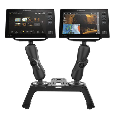 RAM® Fishfinder Deck Kit with Dual Humminbird Helix 8-10 & XPLORE Mount - RAM-FF1-D-202-25-202-2