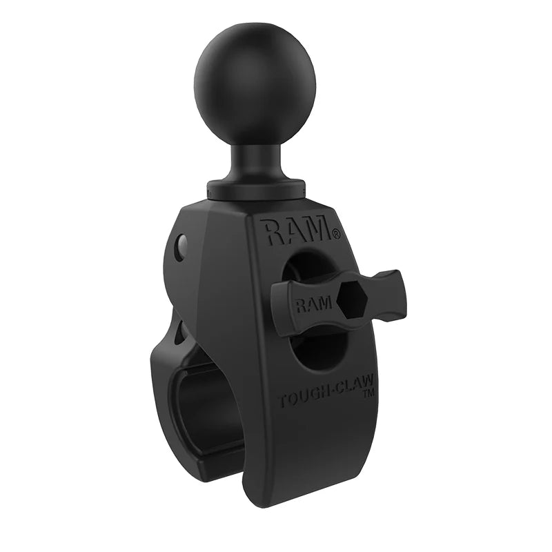RAM® Tough-Claw™ Medium Clamp Double Ball Mount with Round Plate - RAM-202-404U