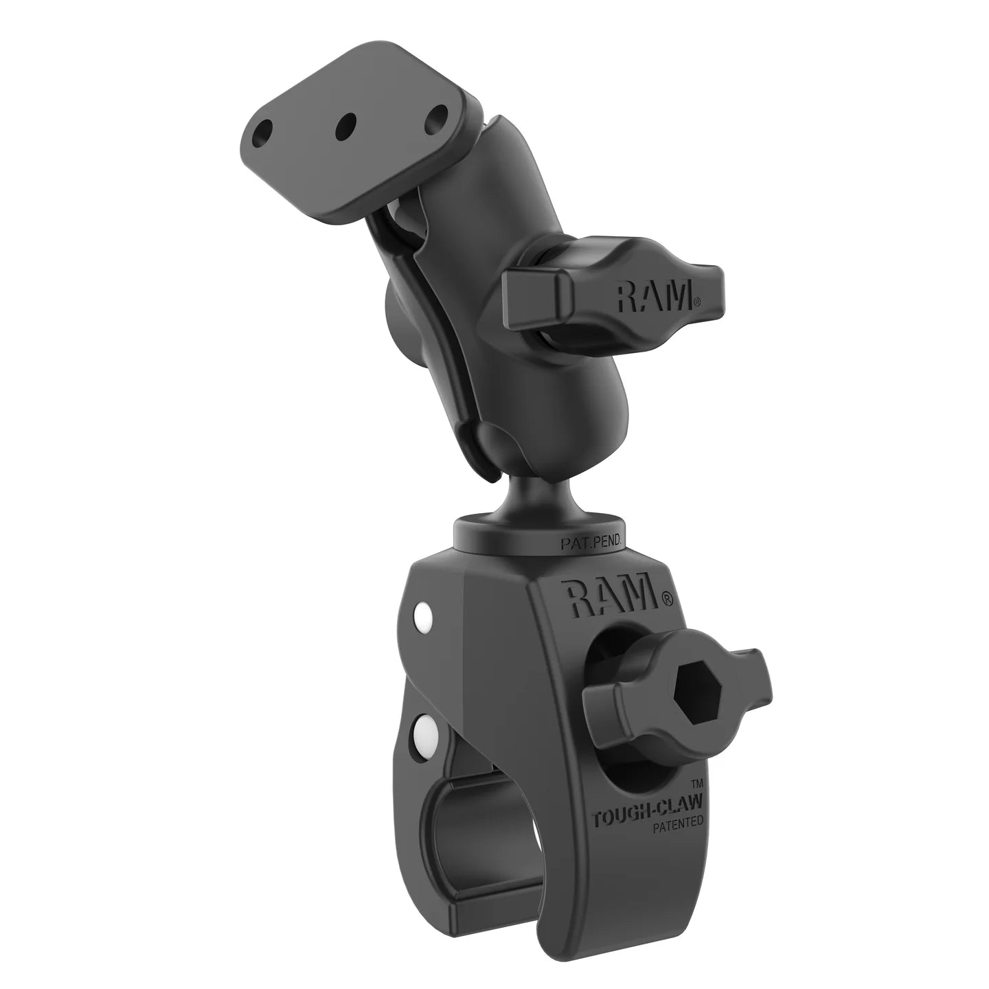 RAM® Tough-Claw™ Small Clamp Mount with Diamond Plate - Short Arm - RAM-B-400-A-238U