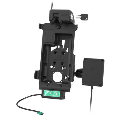 Locking GDS® Tough-Dock™ with for Samsung Tab Active5 & 3 with NFC Repeater - RAM-GDS-DOCKL-SAM62CP-NFCU