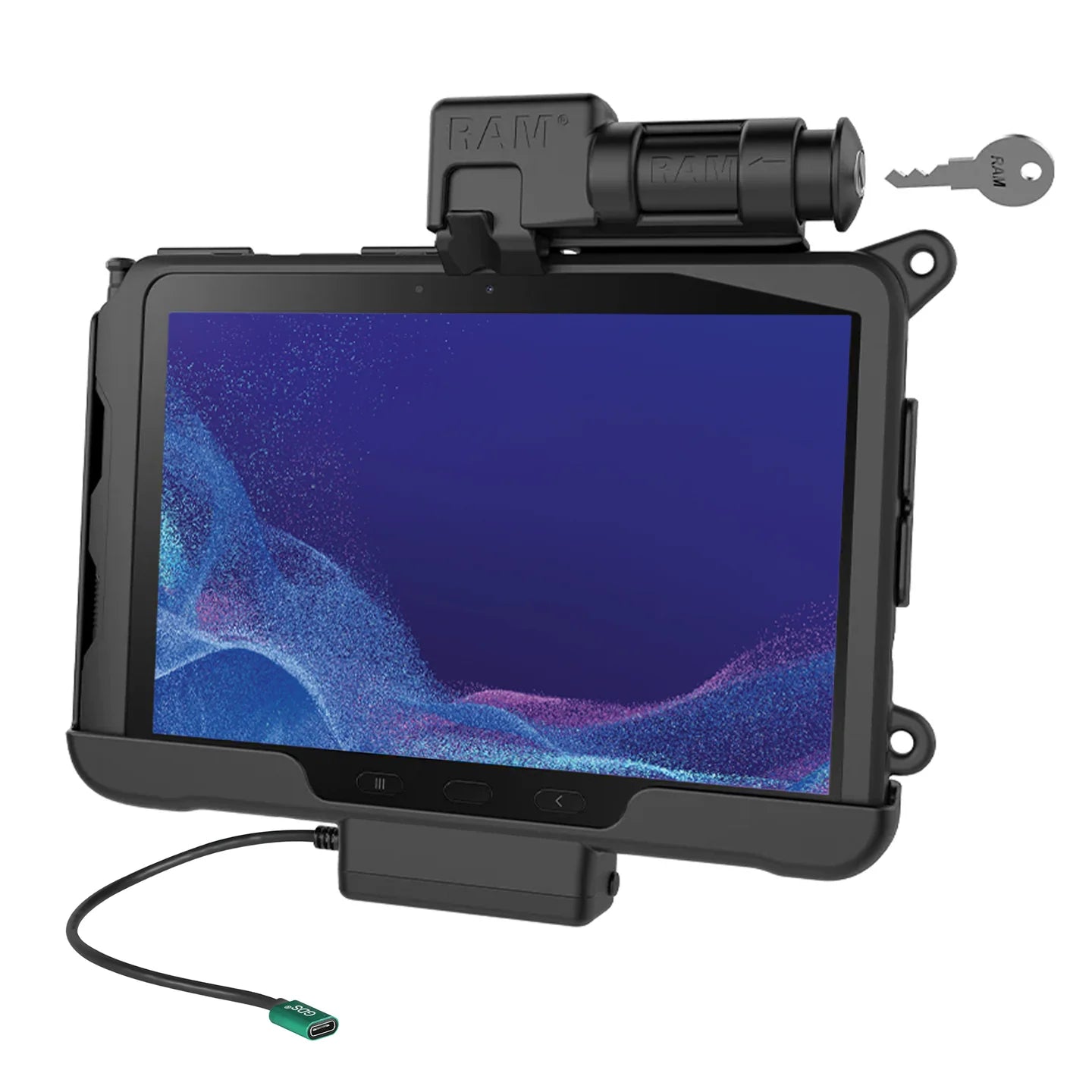 RAM® Key-Locking USB-C Powered Dock for Tab Active4 Pro & Tab Active Pro - RAM-HOL-SAM57CPKLU
