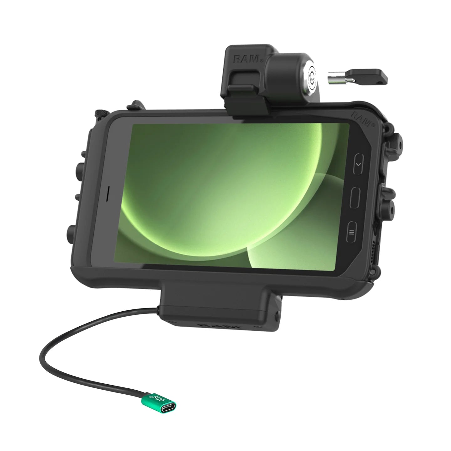 RAM® Low-Profile Locking USB-C Powered Dock for Tab Active5 & 3 - RAM-HOL-SAM58CPKLTU