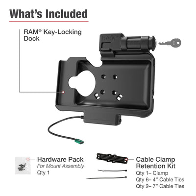 RAM® Key Locking USB-C Powered Dock for Samsung Tab Active5 & 3 - RAM-HOL-SAM58CPKLU