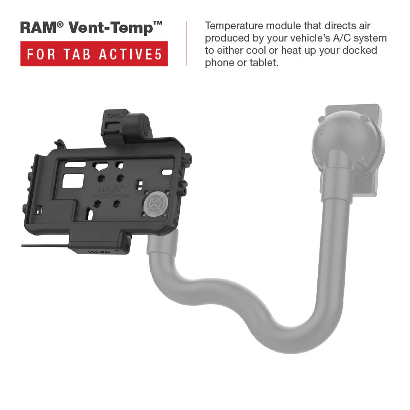 RAM® Low-Profile USB-C Powered Dock for Tab Active5 & 3 - RAM-HOL-SAM58CPTU