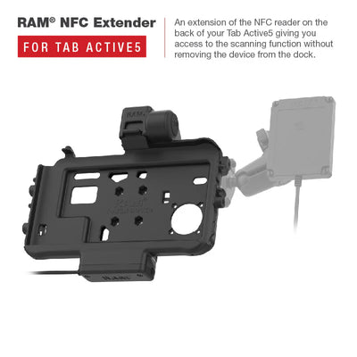 RAM® Low-Profile USB-C Powered Dock for Tab Active5 & 3 - RAM-HOL-SAM58CPTU
