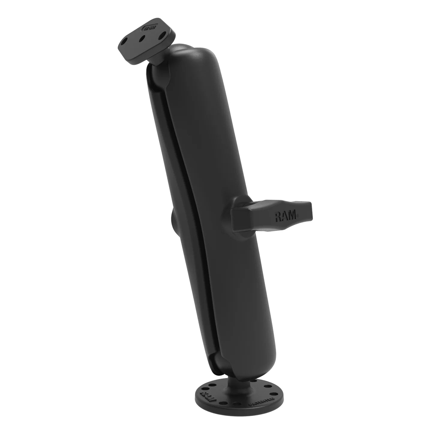 RAM® Double Ball Mount with Diamond Plate Adapter - Long -  RAM-138U-D