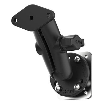 RAM® Double Ball Mount with Backing Plate & Diamond Plate - RAM-B-138U-225B2