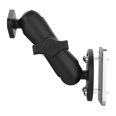 RAM® Double Ball Mount with Backing Plate & Diamond Plate - RAM-B-138U-225B2