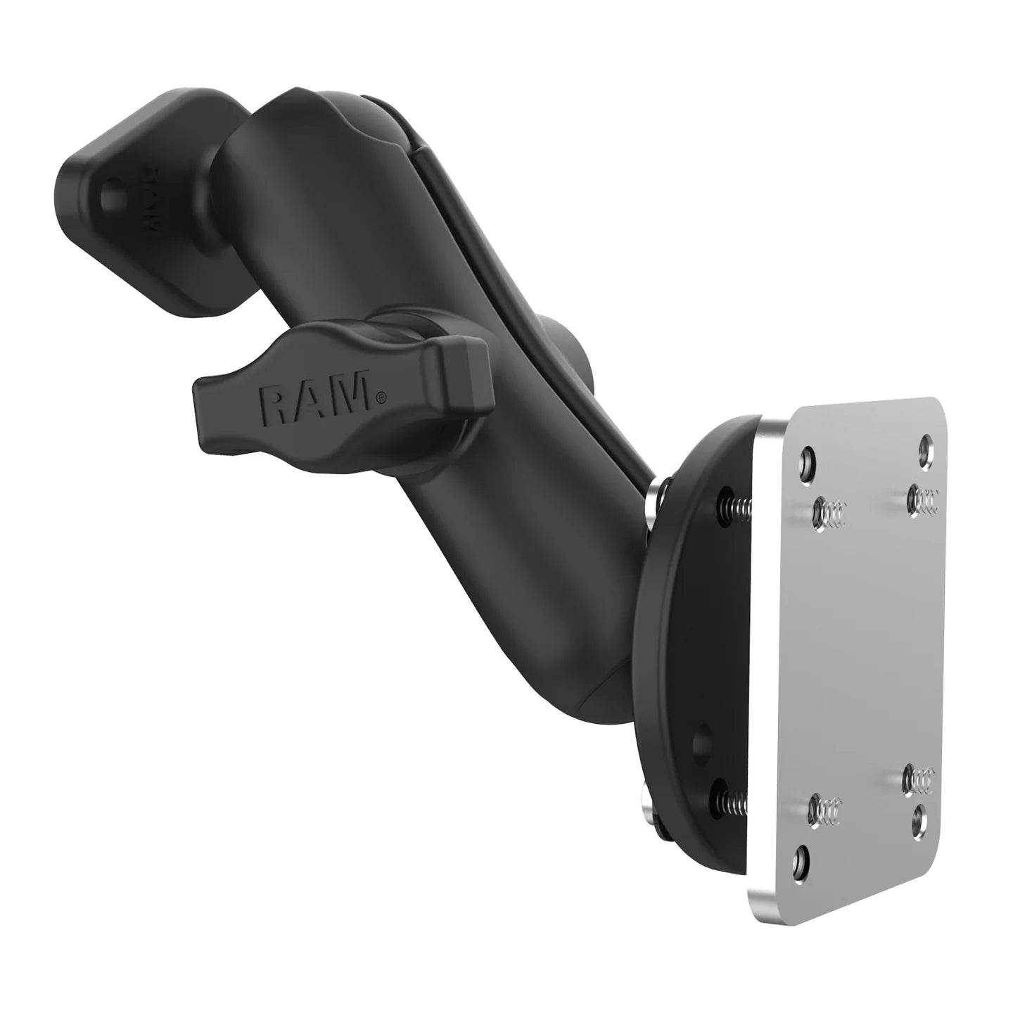 RAM® Double Ball Mount with Backing Plate & Diamond Plate - RAM-B-138U-225B2