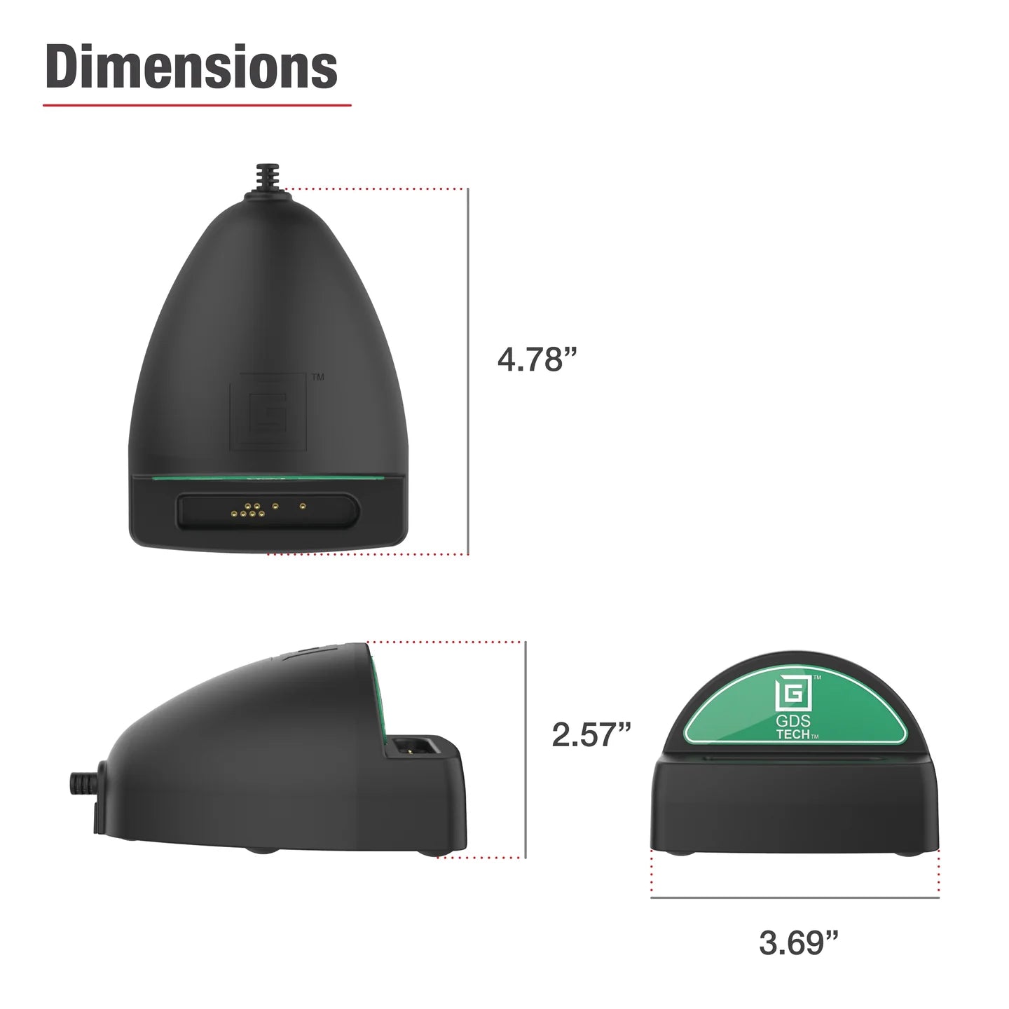 GDS® Desktop Dock with Power Delivery - Large Tablets - RAM-GDS-DOCK-D9U