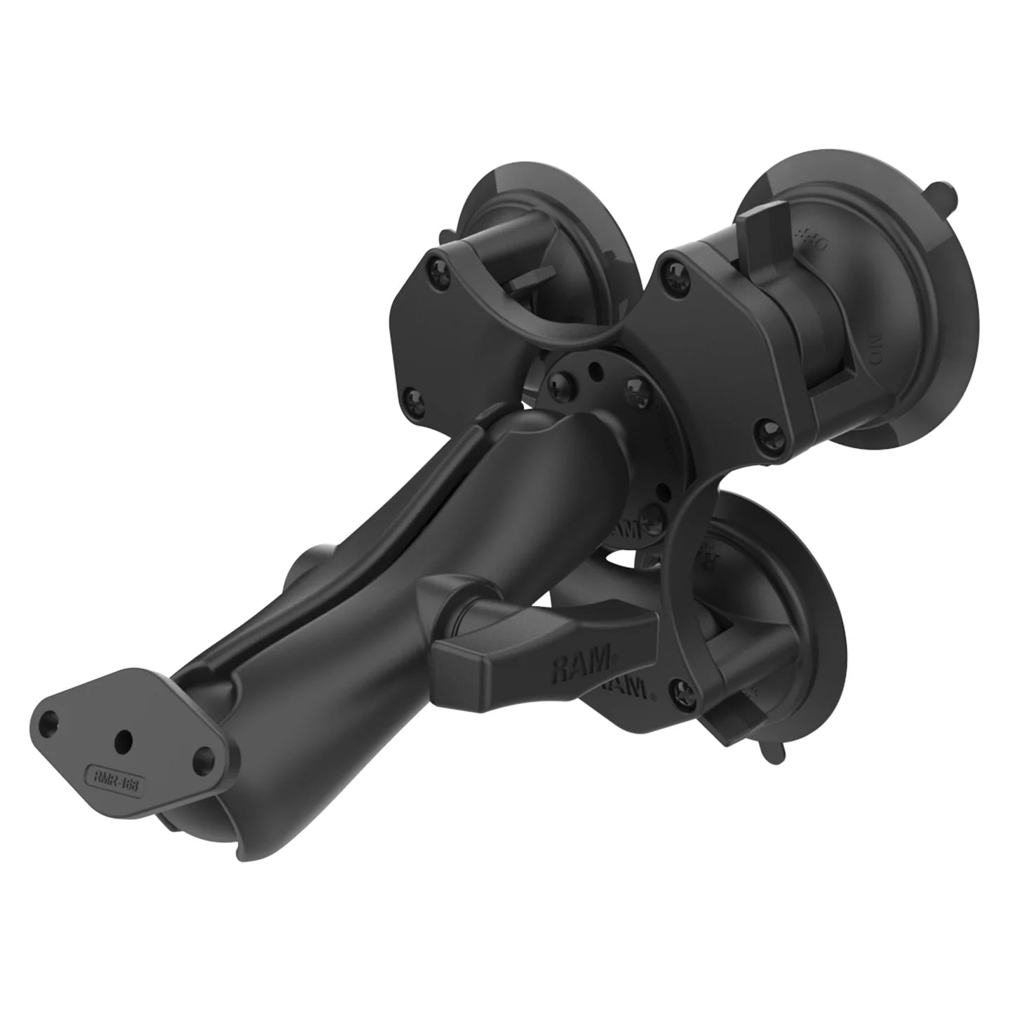 RAM® Twist-Lock™ Triple Suction Cup Mount with Diamond Plate - RAP-365-138U