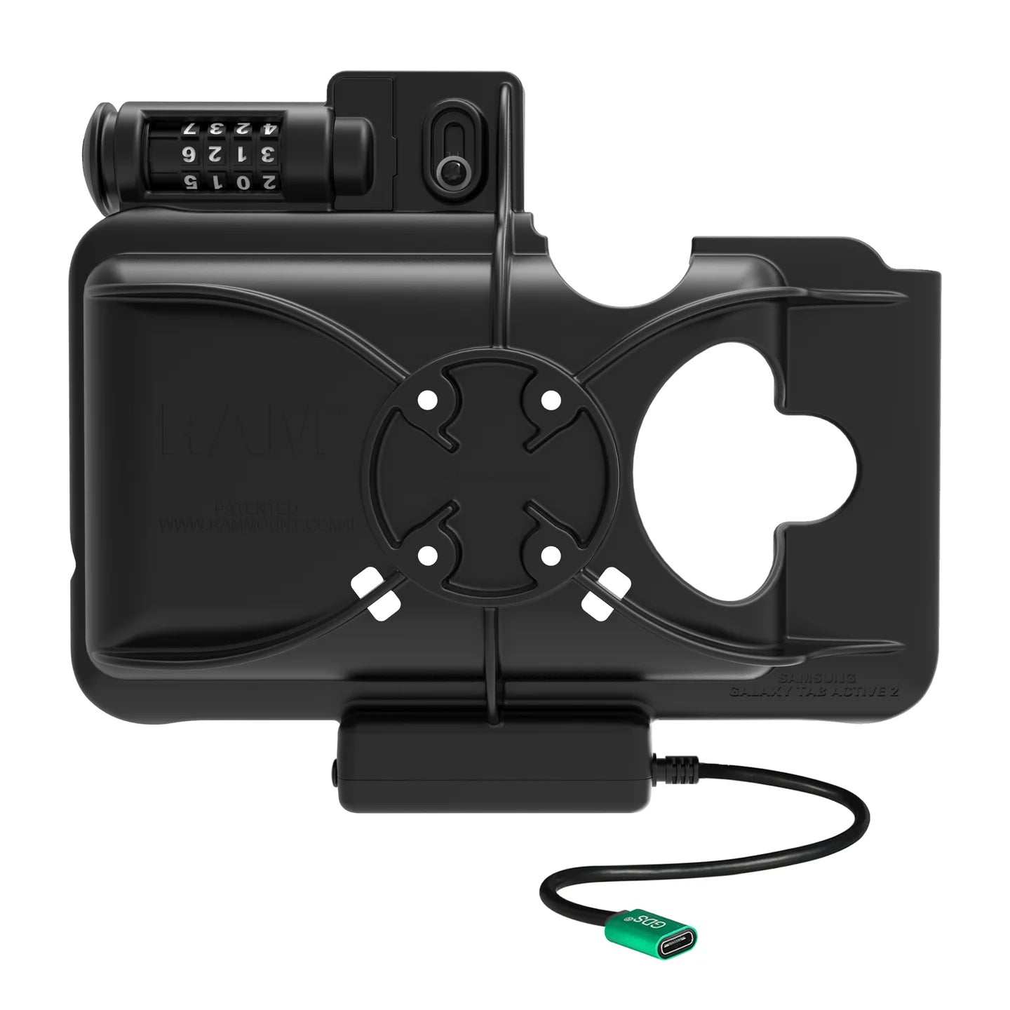 RAM® Combo Locking USB-C Powered Dock for Samsung Tab Active5 & 3 - RAM-HOL-SAM58CPCLU
