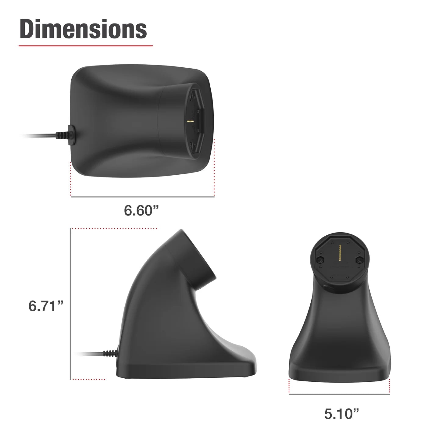 GDS® Uni-Conn™ Powered Kiosk Dock with PoE - RAM-GDS-DOCK-D10K-POE
