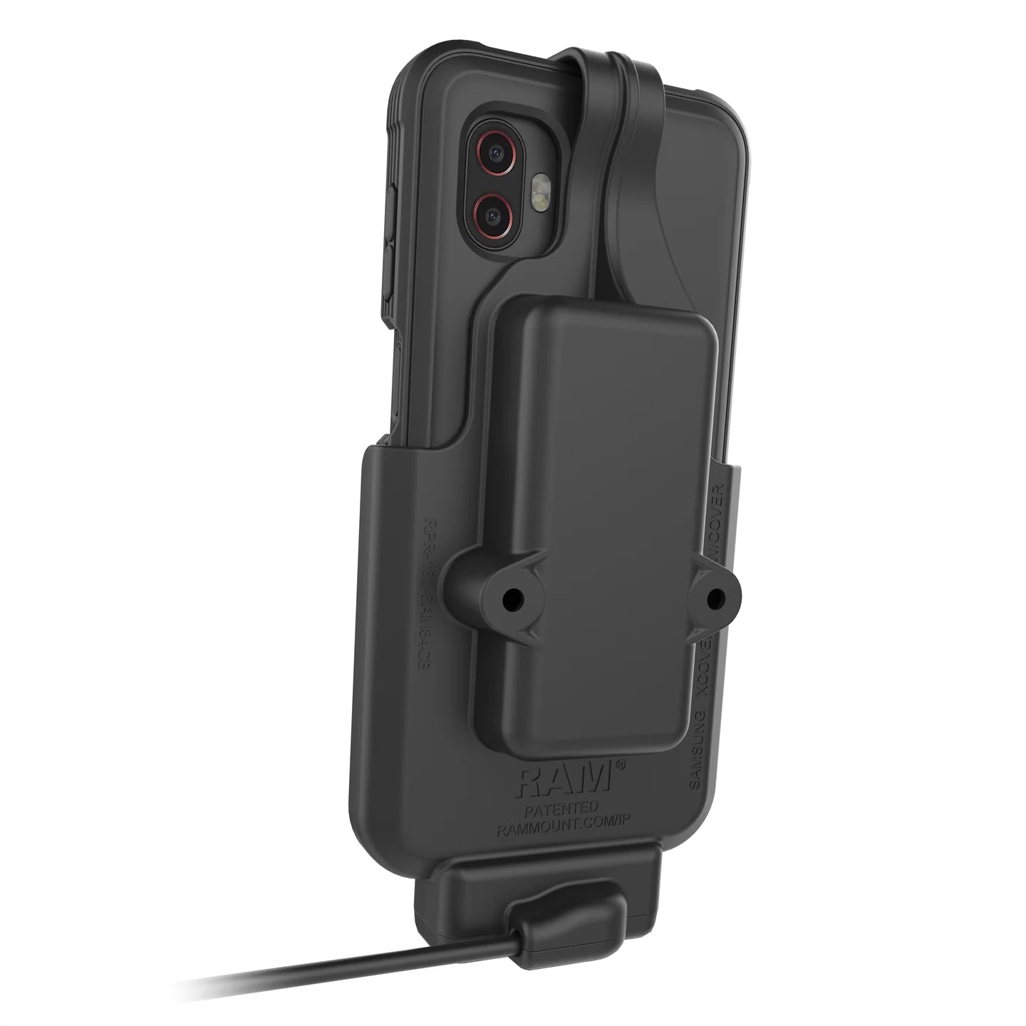 RAM® EZ-Roll'r™ Powered Dock for XCover6 Pro with OEM or RAM® Skin™ - RAM-HOL-SAM84CP-1U
