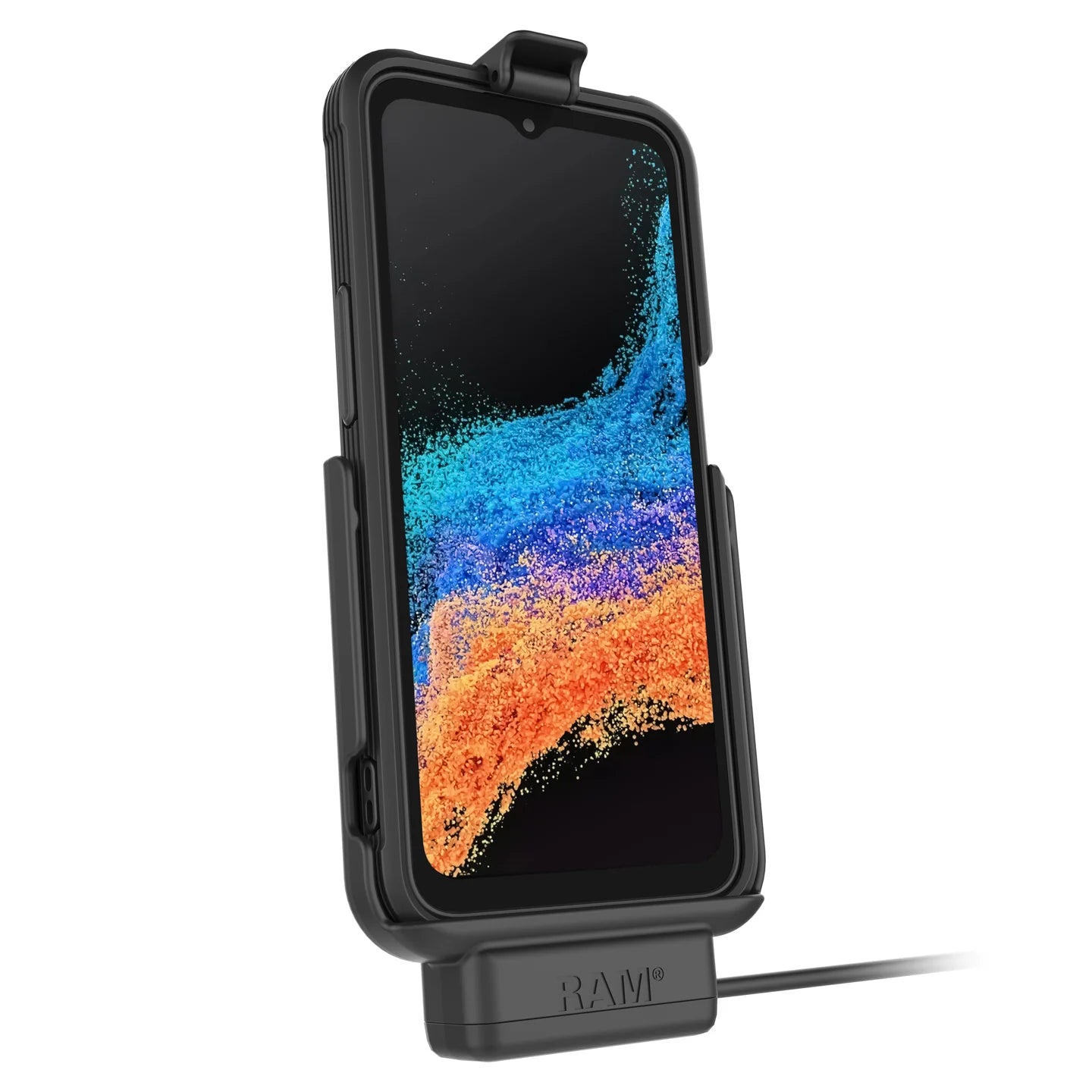 RAM® EZ-Roll'r™ Powered Dock for XCover6 Pro with OEM or RAM® Skin™ - RAM-HOL-SAM84CP-1U