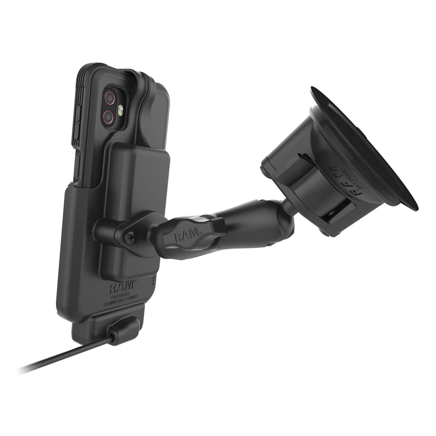 RAM® EZ-Roll'r™ Powered Dock for XCover6 Pro with OEM or RAM® Skin™ - RAM-HOL-SAM84CP-1U