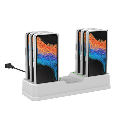 RAM® 6-Port Dock for XCover7 & XCover6 Pro with OEM or RAM® Skin™ - Gray - RAM-DOCK-6G-SAM84CPU-GRY
