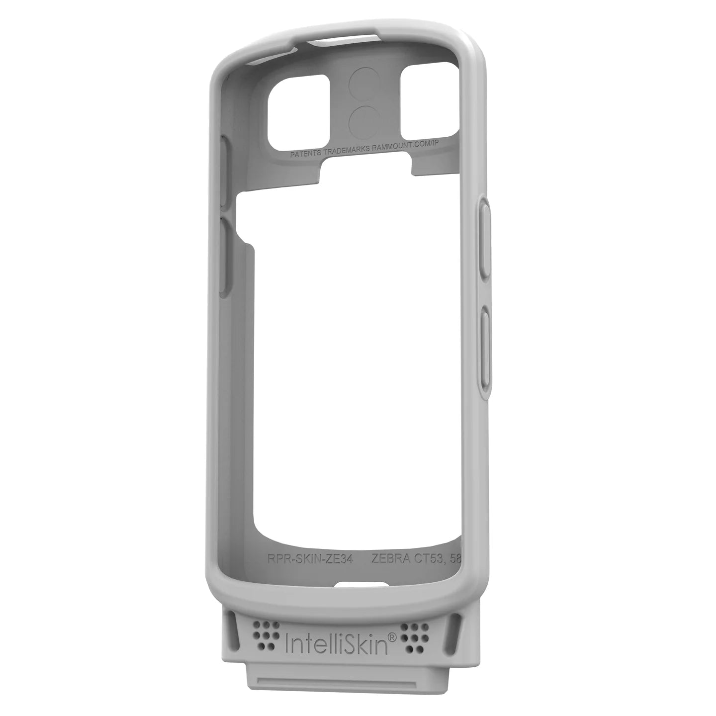 IntelliSkin® for Zebra TC53/58 - Gray - RAM-GDS-SKIN-ZE34-GRY