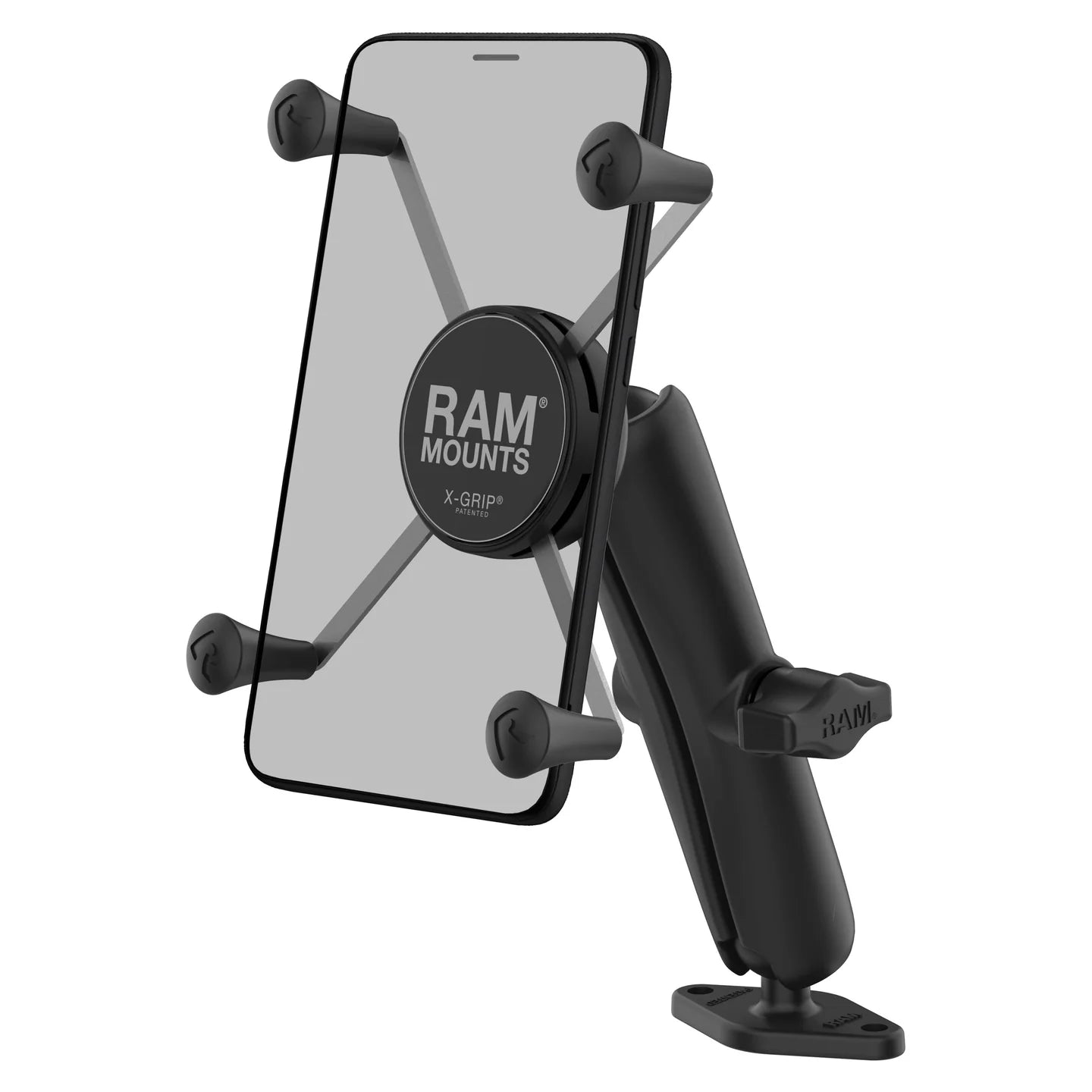 RAM® X-Grip® Large Phone Mount with Diamond Base - Long Arm - RAM-B-102-C-UN10U