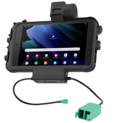 RAM® Low-Profile Power + Dual USB Dock for Tab Active5 & 3 - RAM-HOL-SAM58PD2TU