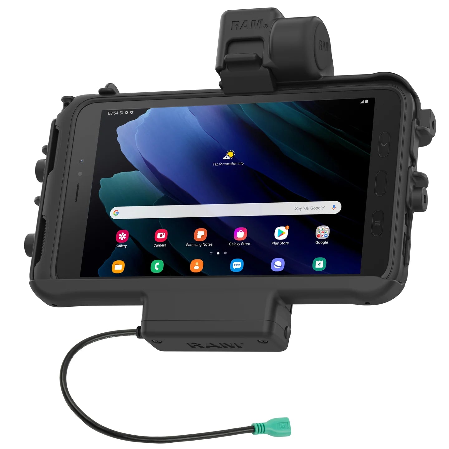 RAM® Low-Profile Powered Dock for Tab Active5 & 3 - RAM-HOL-SAM58PTU