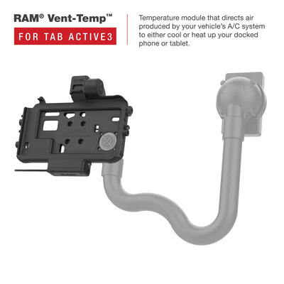 RAM® Low-Profile Powered Dock for Tab Active5 & 3 - RAM-HOL-SAM58PTU