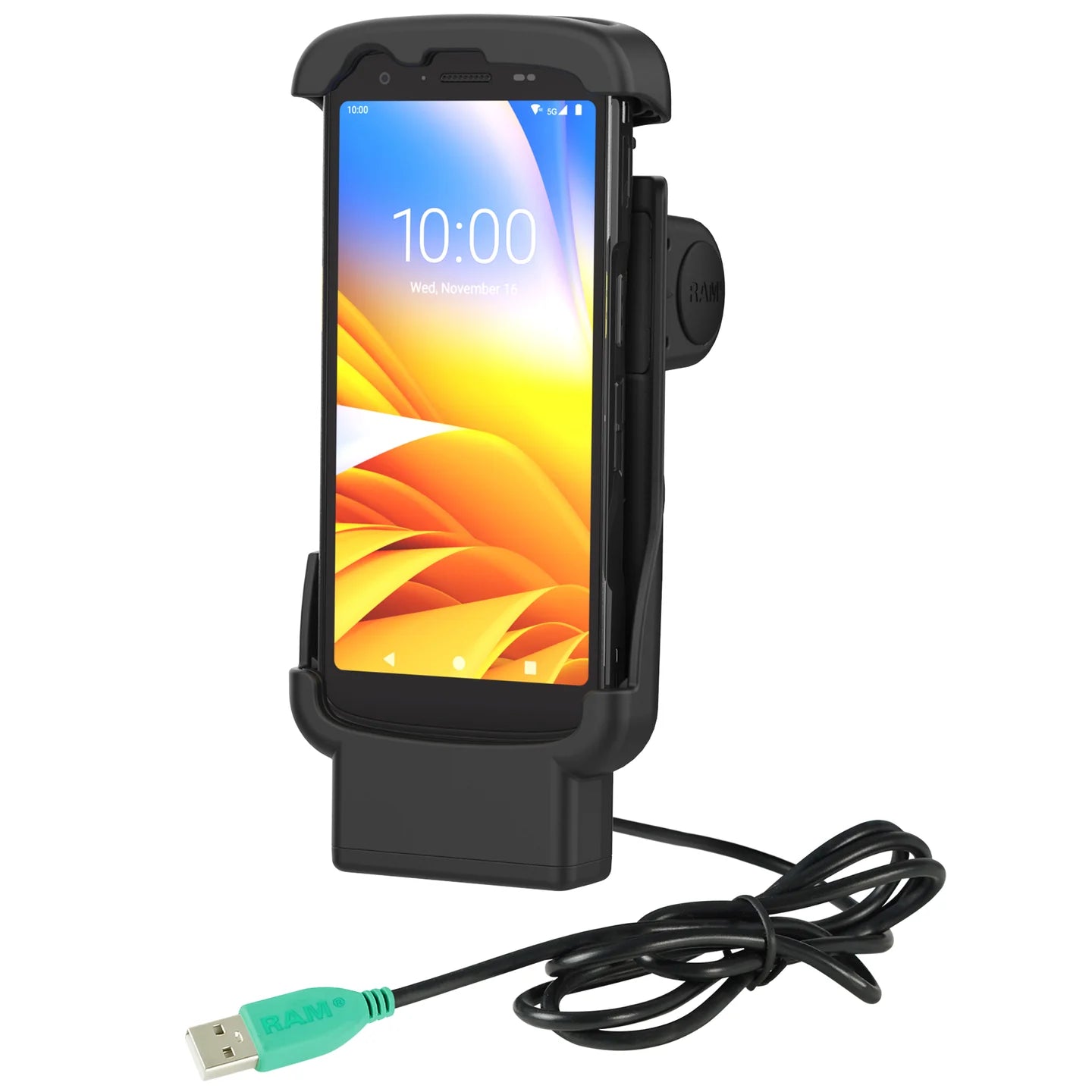RAM® Form-Fit Powered Dock for Zebra TC22 & TC27 without Boot - RAM-HOL-ZE24P-1U