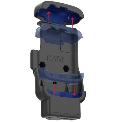 RAM® Form-Fit Powered Dock for Zebra TC22 & TC27 without Boot - RAM-HOL-ZE24P-1U