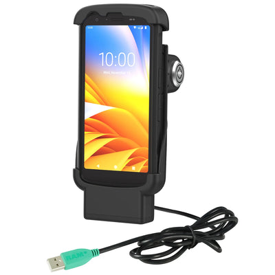 RAM® Locking Form-Fit Powered Dock for Zebra TC22 & TC27 with Boot - RAM-HOL-ZE24PLU