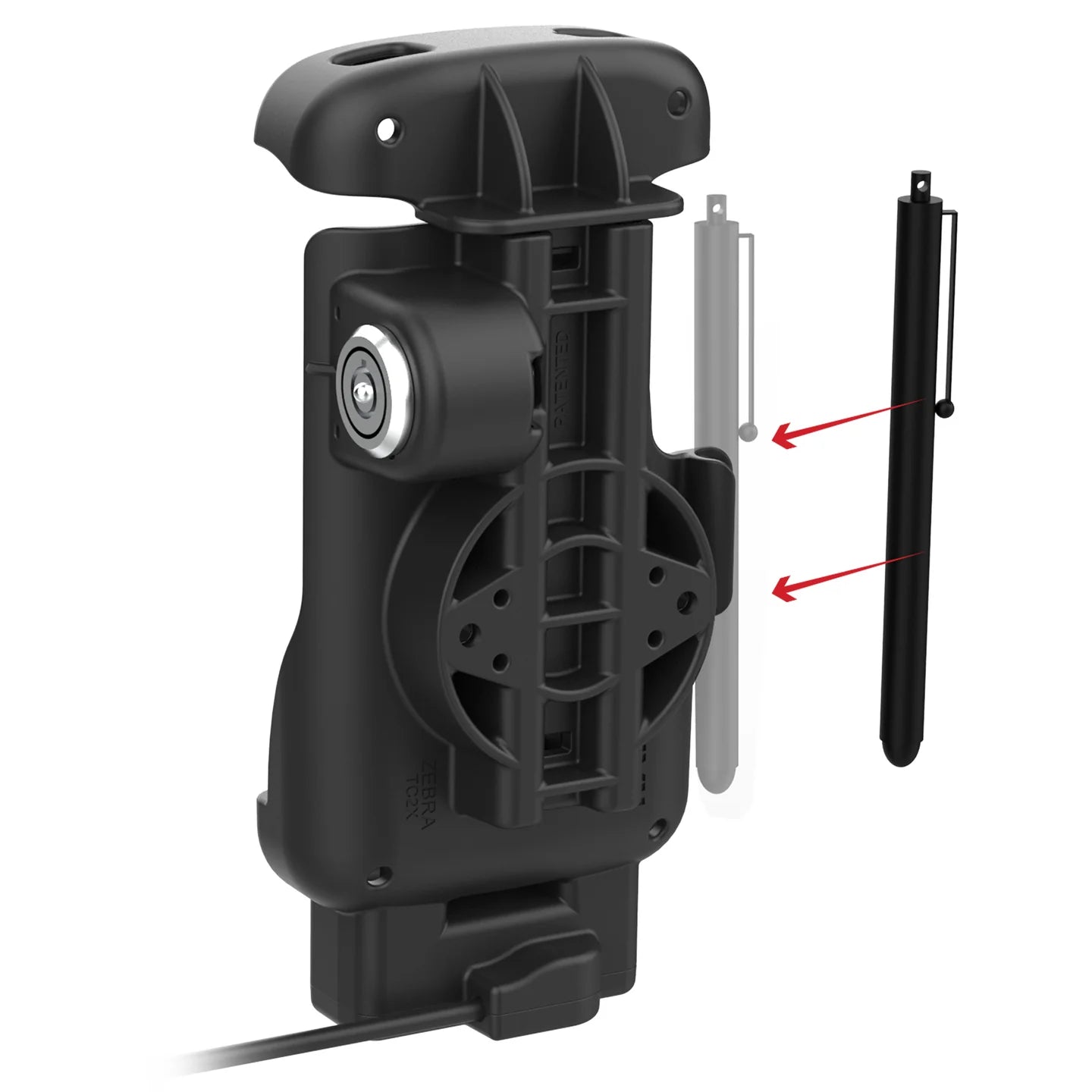RAM® Locking Form-Fit Powered Dock for Zebra TC22 & TC27 with Boot - RAM-HOL-ZE24PLU