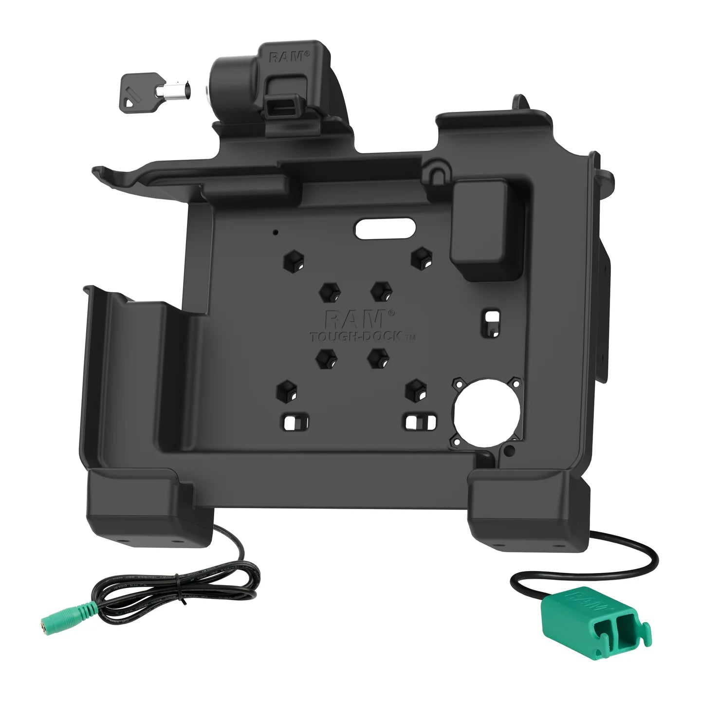 RAM® Power + Dual USB Locking Dock for Zebra ET6x - Heated Pins - RAM-HOL-ZE25PD2HLU