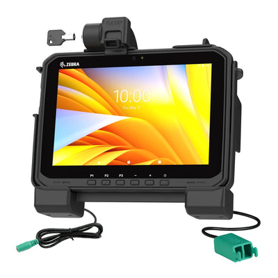 RAM® Power + Dual USB Locking Dock for Zebra ET6x - RAM-HOL-ZE25PD2LU