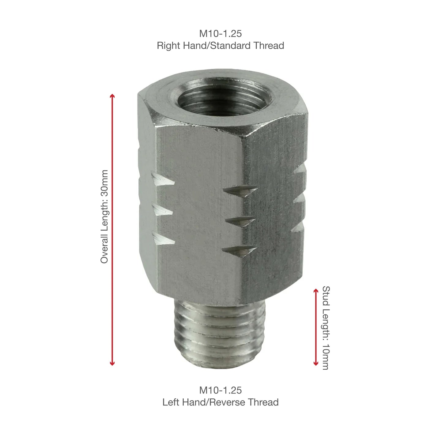 RAM® M10-1.25 Reverse Thread Adapter - RAM-M10125-RTA