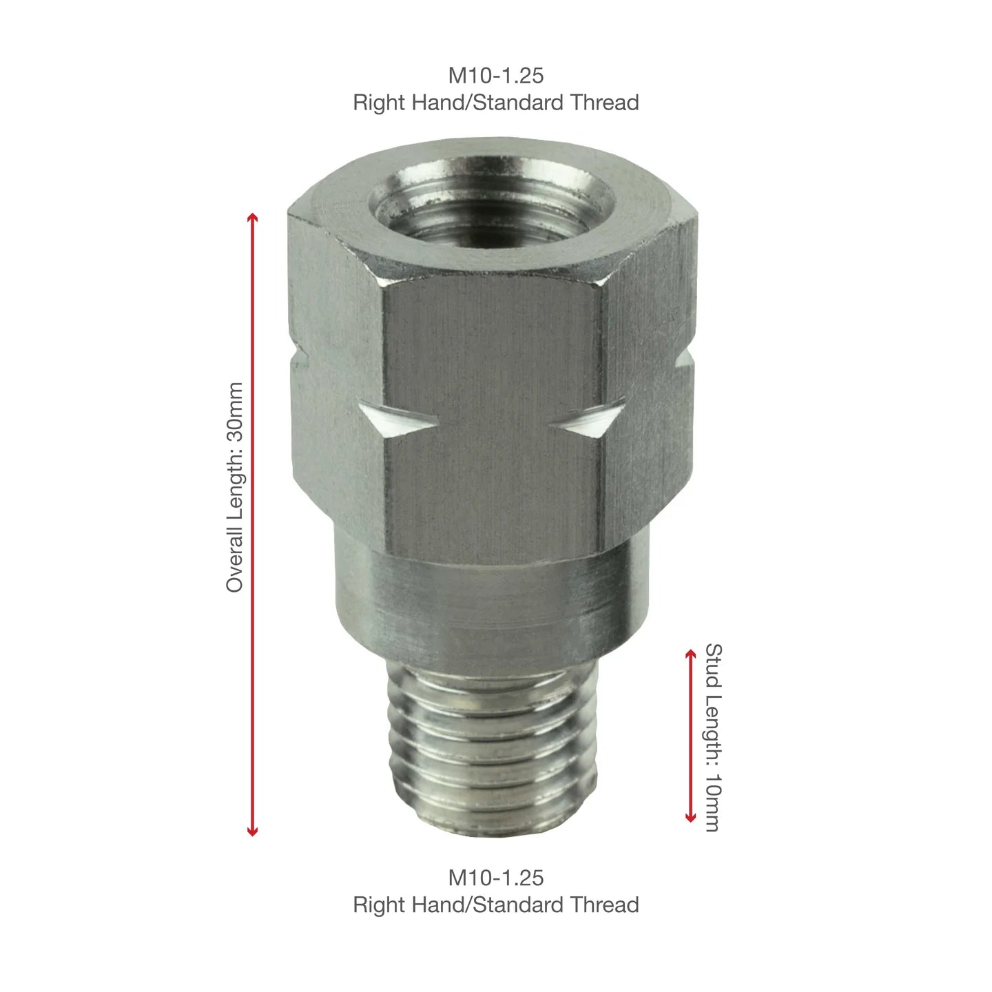 RAM® M10-1.25 Thread Extension - 20mm Long - RAM-M10125-TE