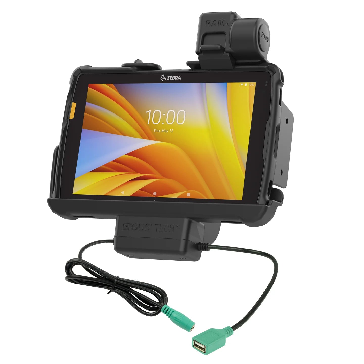 RAM® Tough-Dock™ Power + Data with Latch for Zebra ET4x 8" Tablet - RAM-HOL-ZE20PDNLLU