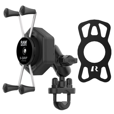 RAM® X-Grip® Large Phone Mount with Vibe-Safe™ & U-Bolt Base - Short - RAM-B-149Z-A-UN10-462