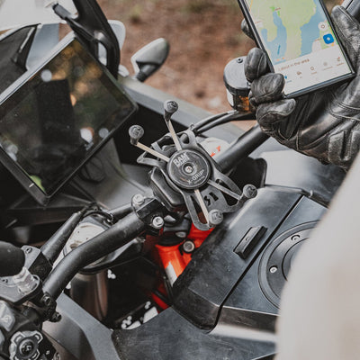 RAM® X-Grip® Large Phone Mount with Vibe-Safe™ & U-Bolt Base - Short - RAM-B-149Z-A-UN10-462