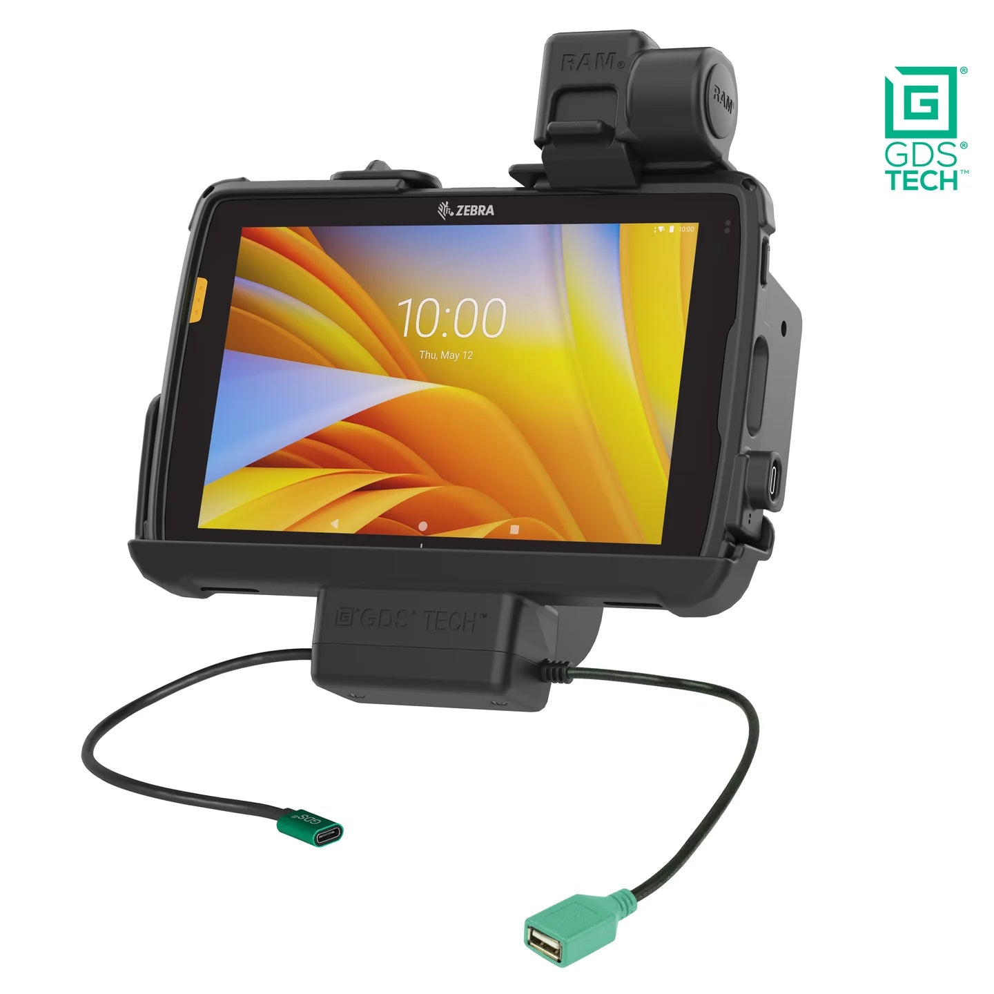 GDS® Power + Data Dock with Latch for Zebra ET4x 8" Tablet - RAM-GDS-DOCKNLL-ZE20PDU
