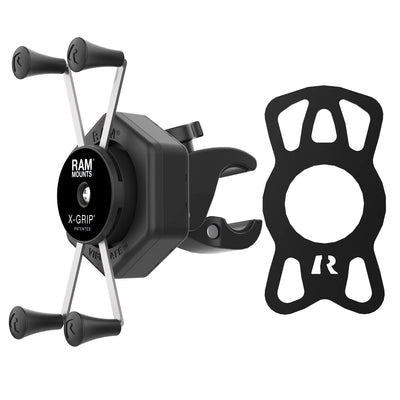 RAM® X-Grip® Large Phone Mount with Vibe-Safe™ & Small Tough-Claw™ - RAM-HOL-UN10-462-400
