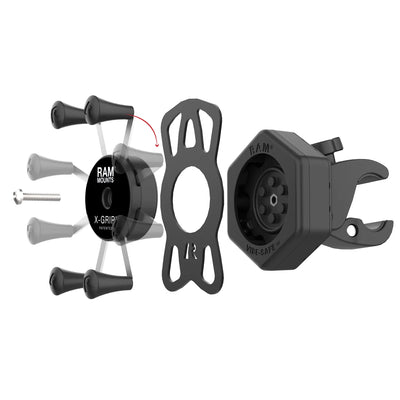 RAM® X-Grip® Phone Mount with Vibe-Safe™ & Small Tough-Claw™ - RAM-HOL-UN7-462-400